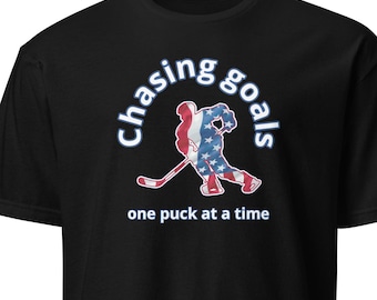 T-shirt hockeyspeler: Chasing Goals grafisch T-shirt