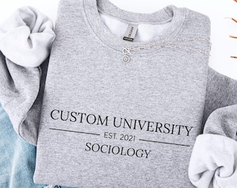 Custom University Sweatshirt, Custom College Hoodie, Personalized School Sweatshirt, Custom University Crewneck, Custom College Hoodie
