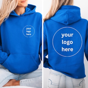Custom Logo Sweatshirts, Custom Company Logo Hoodie, Personalized Gift, Design Your Own, Personalized Logo Hoodie, Matching Custom Shirt