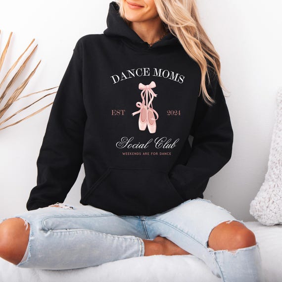 Dance Mom Social Club Sweatshirt, Ballerina Mom Gift, Coquette Dance Mom Hoodie, Dance Mom Life Crewneck, Ballet Lover T-shirt