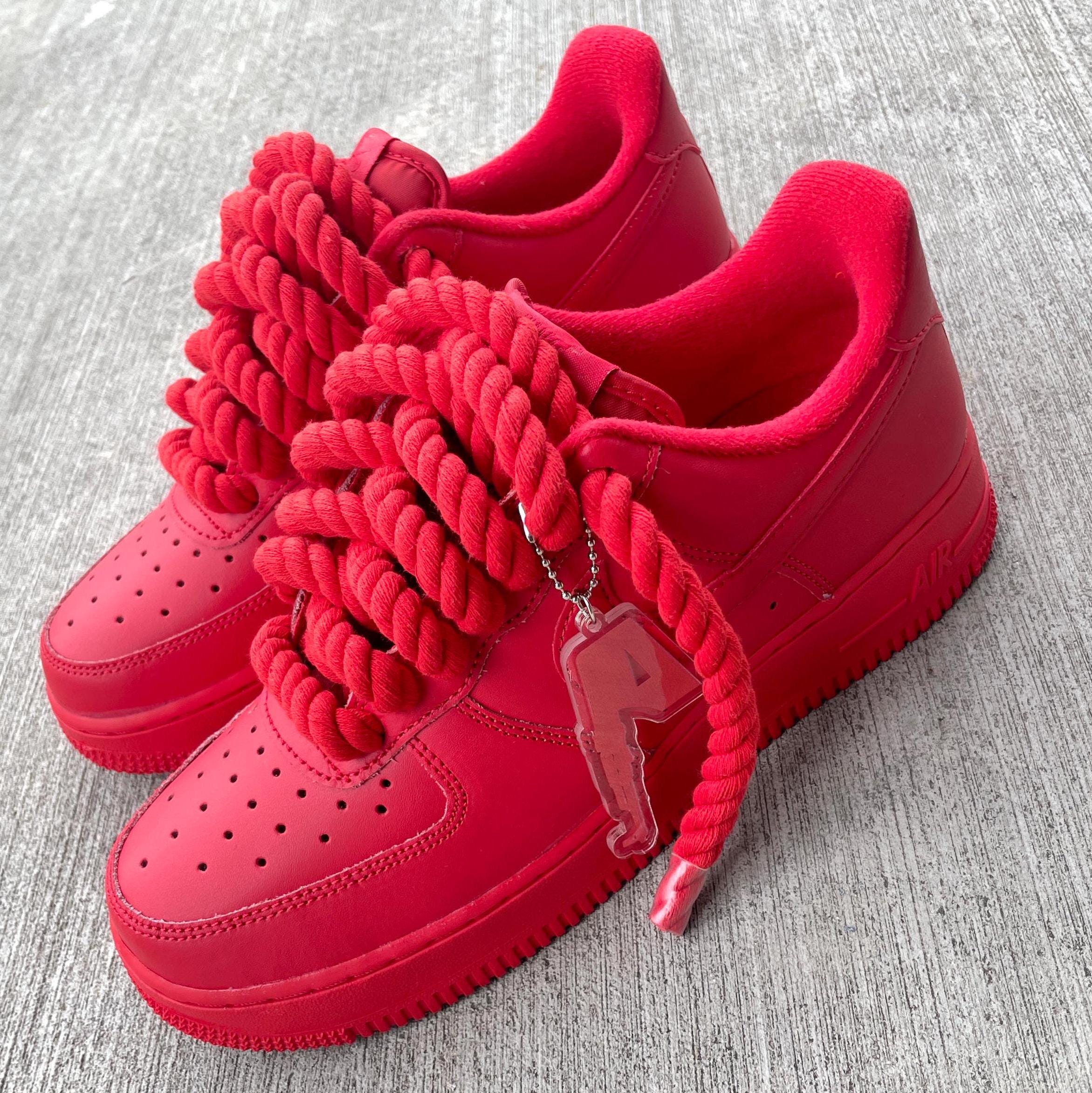 Pink air forces rope laces - Etsy 日本