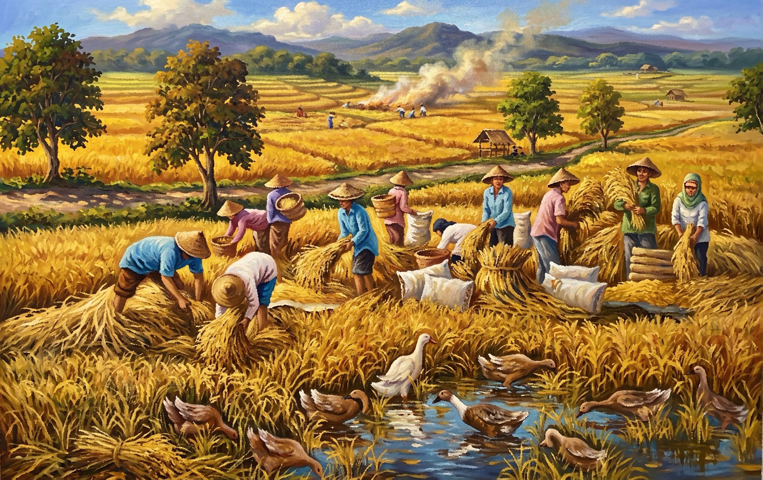 Farmers Painting - Etsy