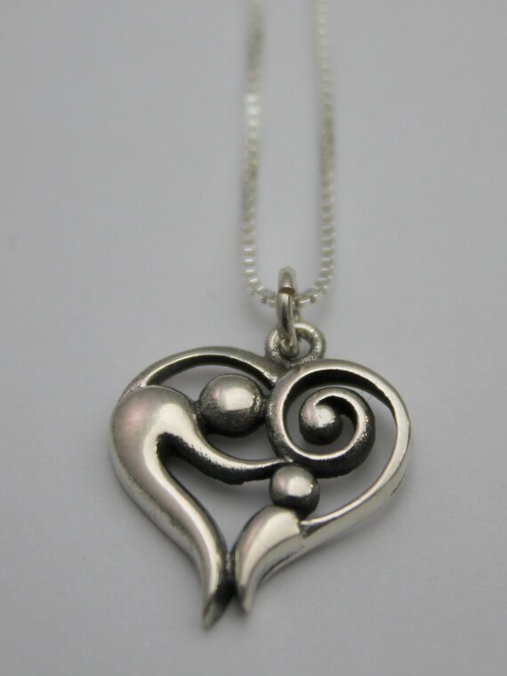 Mother and Child Sterling Silver Necklace Mother s Day Necklace Etsy