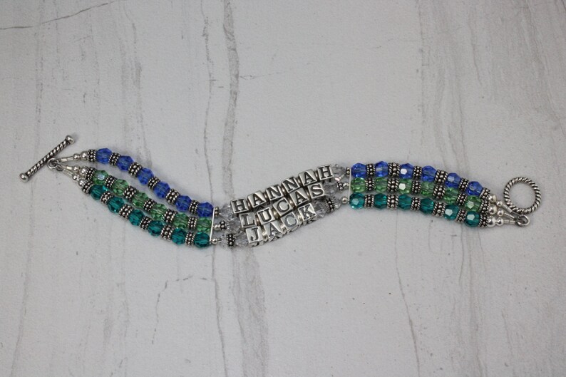 Sterling Silver Swarovski Crystal Single Color Birthstone Mother's Bracelet image 3