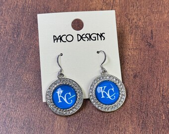 Boucles d'oreilles rondes bling bling KC