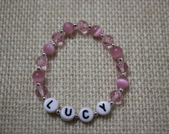 Personalized Child's Name Stretch Bracelet