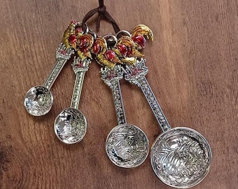 Farm Life Rooster Measuring Spoon Set