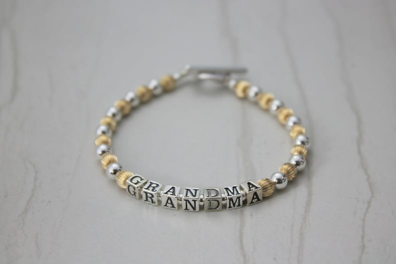 Sterling Silver 14kt Gold Fill Grandma Bracelet Etsy