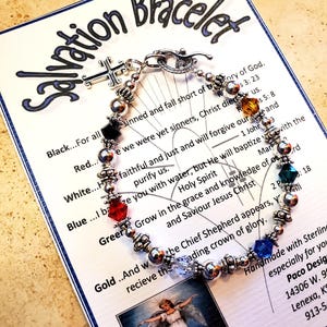 Sterling Silver Swarovski Crystal Salvation Bracelet
