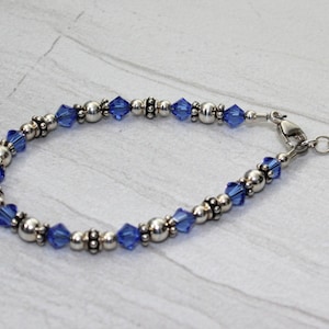 Children&#39;s Sterling Silver Swarovski Crystal Birthstone Bracelet