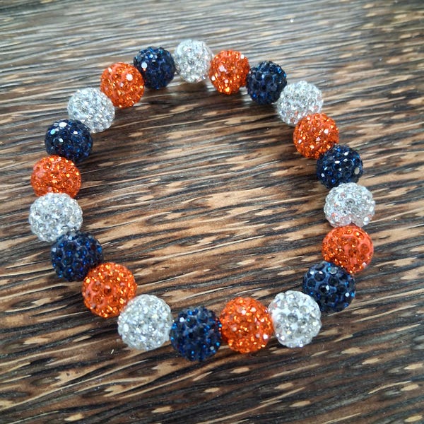 Bears Team Colors Beaded Bling Bracelets