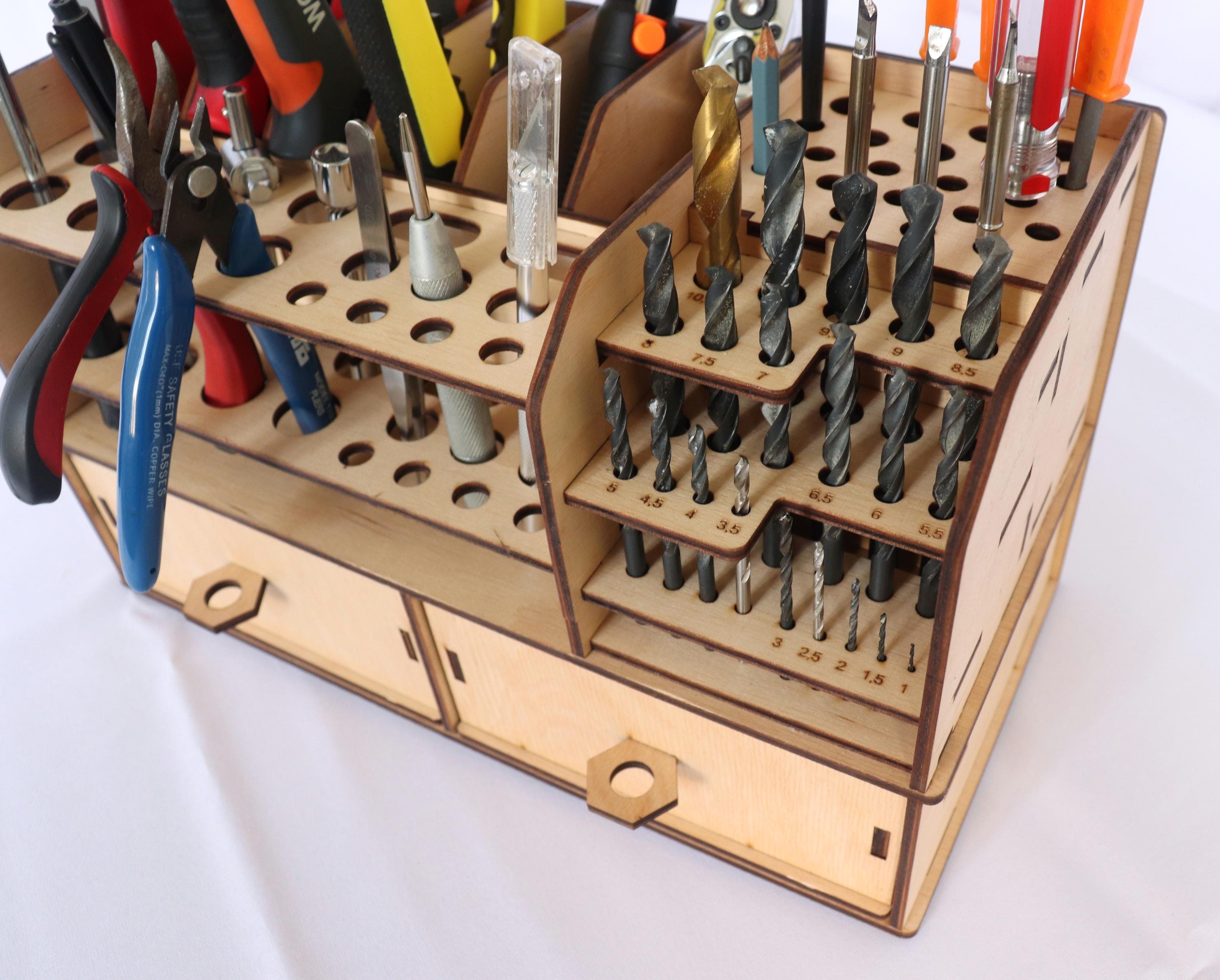 Tool Holder For Racking Tool Rack Plywood, Tool Storage Rack, Handcrafted Wooden Tool Holder ...