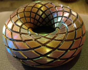 Orgone Scalar | Rodin Coil Torus STL 100mm x 35mm Diameter Coil | 3D File STL | Magnetic Generator | iToroid Vortex Generator | 2 x 12 TURNS