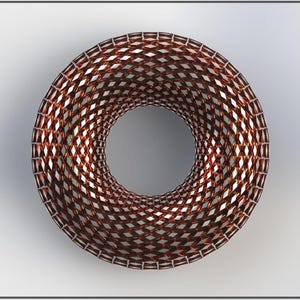 Rodin Coil Torus .STL 160mm. x 50mm. Diameter Coil | iToroid Vortex Wave Field Generator | PEMF Coil 2 x 24 groves