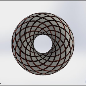 Rodin Coil Torus .STL 10 INCHES Diameter Coil | iToroid Vortex Wave Field Generator | PEMF Coil 2 x 12 groves