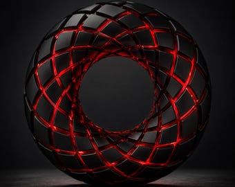 Aether Spiral Torus | Rodin Coil Torus STL File 139mm x 40mm Diameter Coil | Magnetic Generator | iToroid Vortex Generator 2 x 13 TURNS