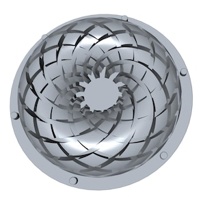 Rodin Coil TORUS .STL 190mm. x 90mm. Diameter Coil | Drawing of Silicone Mold | Vortex Wave Field Generator | PEMF Coil 2 x 12 groves