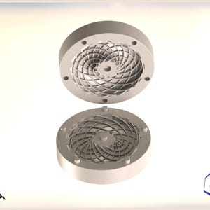 Rodin Coil TORUS .STL 190mm. x 70mm. Diameter Coil | Drawing of Silicone Mold | Vortex Wave Field Generator | PEMF Coil 2 x 12 groves