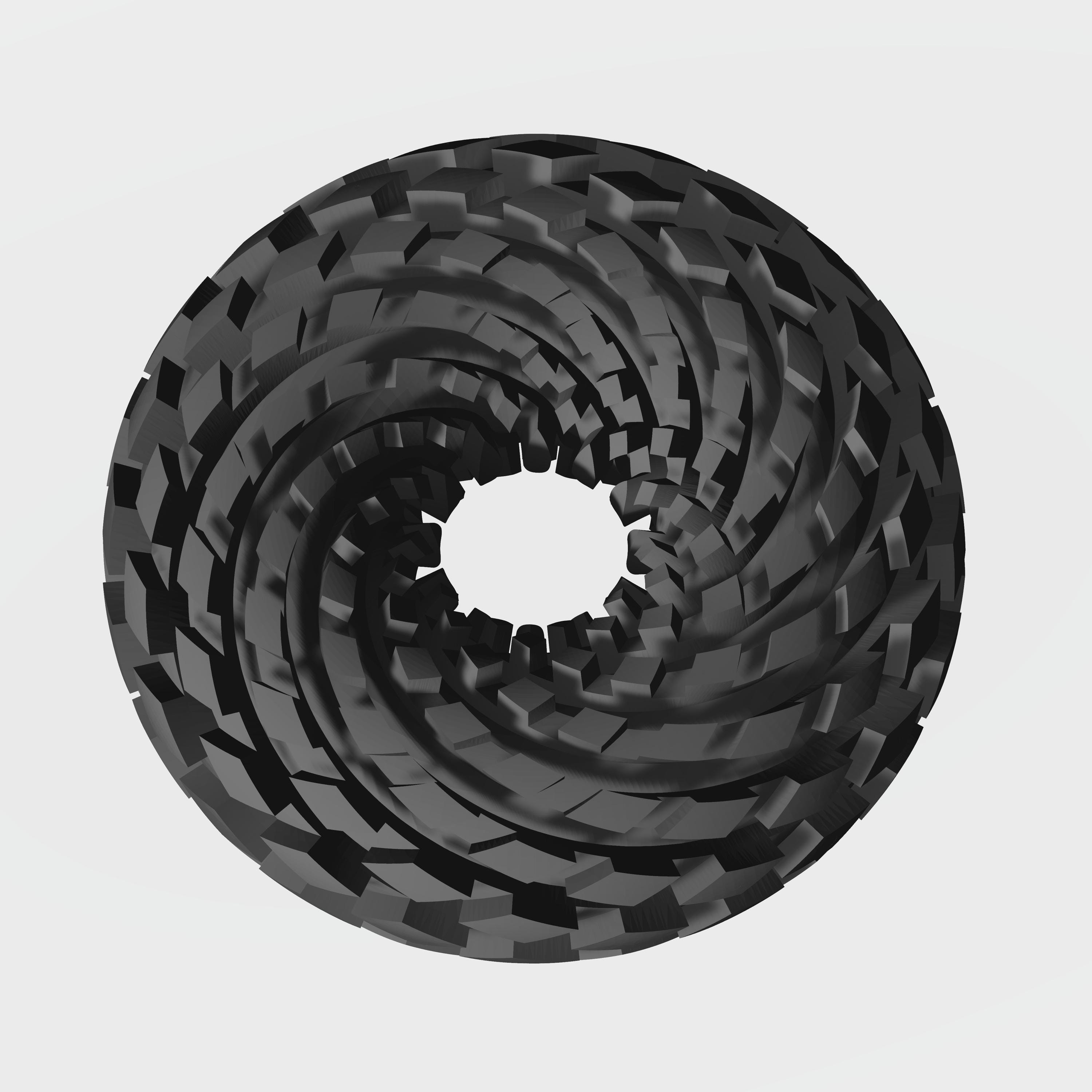Aether Spiral Torus | Rodin Coil Torus STL File 120mm X 47mm Diameter ...