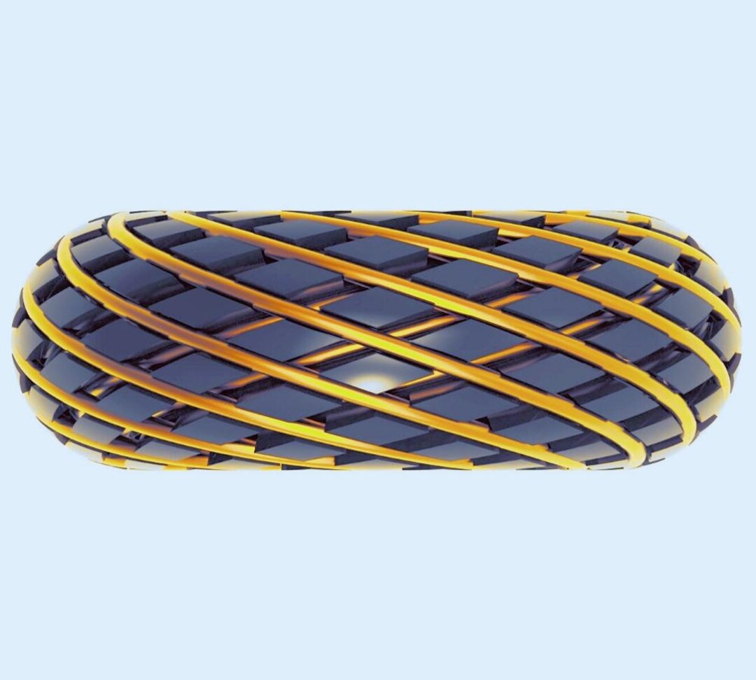 Aether Spiral Torus | Rodin Coil Torus STL File 100mm X 40mm Diameter ...