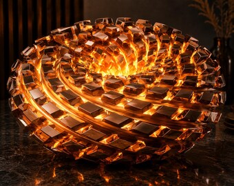 Aether Spiral Torus | Rodin Coil Torus STL File 140mm x 55mm Diameter Coil | Magnetic Generator | iToroid Vortex Generator 2 x 12 TURNS