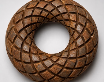 Aether Spiral Torus | Rodin Coil Torus STL File 196mm x 56mm Diameter Coil | Magnetic Generator | iToroid Vortex Generator 2 x 13 TURNS