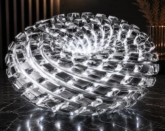 Aether Spiral Torus | Rodin Coil Torus STL File 160mm x 63mm Diameter Coil | Magnetic Generator | iToroid Vortex Generator 2 x 12 TURNS