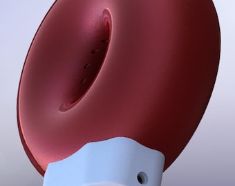 BASE Coil FluxGroove™ .STL | 8inch 200mm. x 92mm. Diameter Coil | iToroid Vortex Wave Field Generator | PEMF Coil |