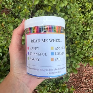 Bible Verse Jar, Christian Gift