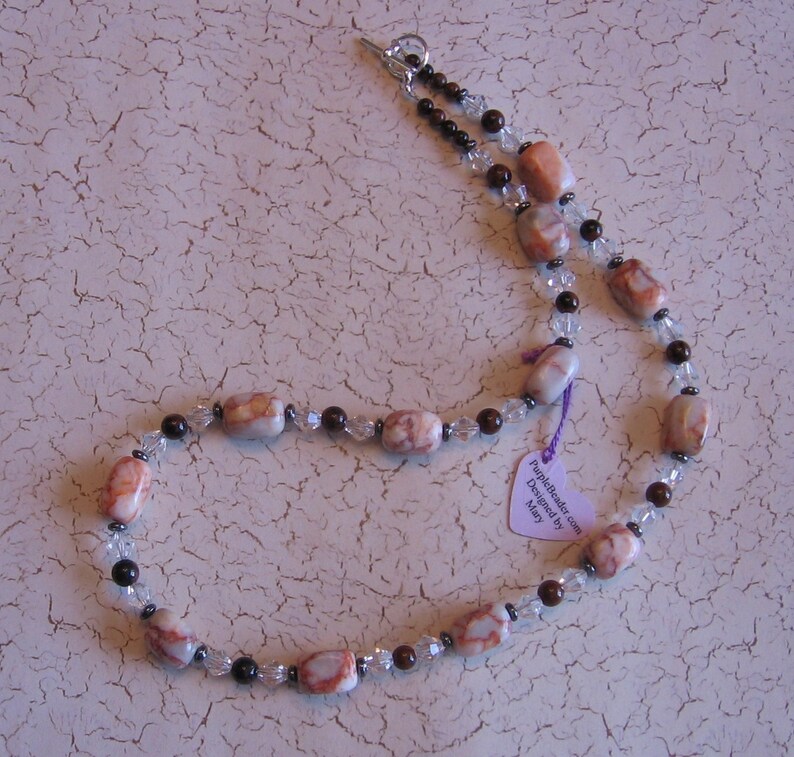 Redline Marble Necklace