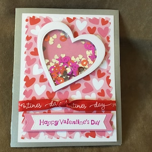 Valentine’s Day Shaker Card (C-397)