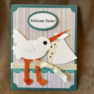 Twins Baby Card (C-418)