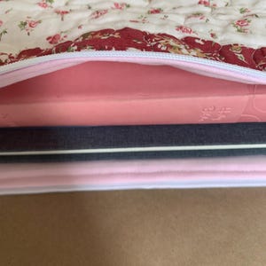 Quilted Bible Cover Bible Bag Quilted Shabby Chic Bible Sleeve Christian Gift for Women image 15