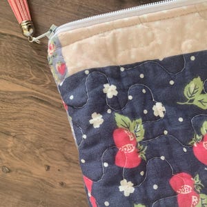Quilted Bible Cover Bible Bag Quilted Shabby Chic Bible Sleeve Christian Gift for Women image 13