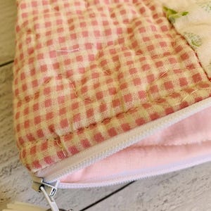 Quilted Bible Cover Bible Bag Quilted Shabby Chic Bible Sleeve Christian Gift for Women image 16