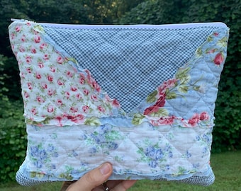 Bible Case  Quilted Patchwork Zippered Pouch for Bible Study Gift for Women
