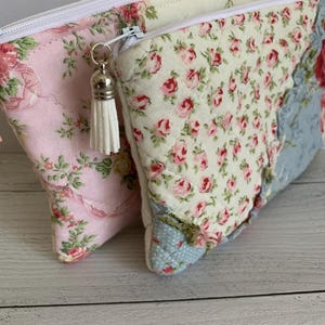 Vintage Wallet Quilted Patchwork Shabby Chic Pouch Handmade