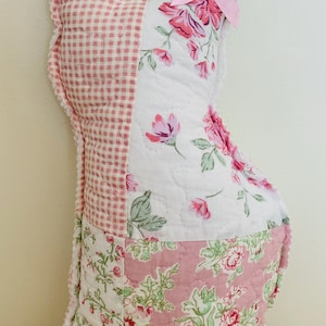 Quilted Cat Pillows Patchwork Floral Pet Pillows for Cat Lovers image 11