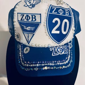 Cappello Zeta Junk Patch / Cappello da camionista per confraternita / Cappello con patch per la vita greca / Cappello Zeta fatto a mano / Regalo unico per confraternita