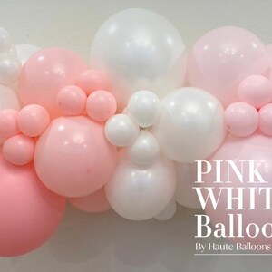 Pink and White Balloon Kit