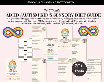 La guía definitiva de nutrición sensorial para niños / Autismo TDAH Trastorno del procesamiento sensorial / Más de 100 actividades para hacer en casa / PDF imprimible / Juego sensorial para niños pequeños