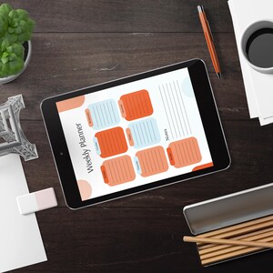 Weekly planner | Digital downloads | Week Organizer | Printable planner, Printable, Digital download