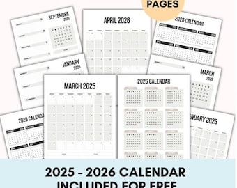 ADHD Planner for Adults – Printable Daily, Weekly & Monthly Digital Planner | Executive Function Organizer PDF