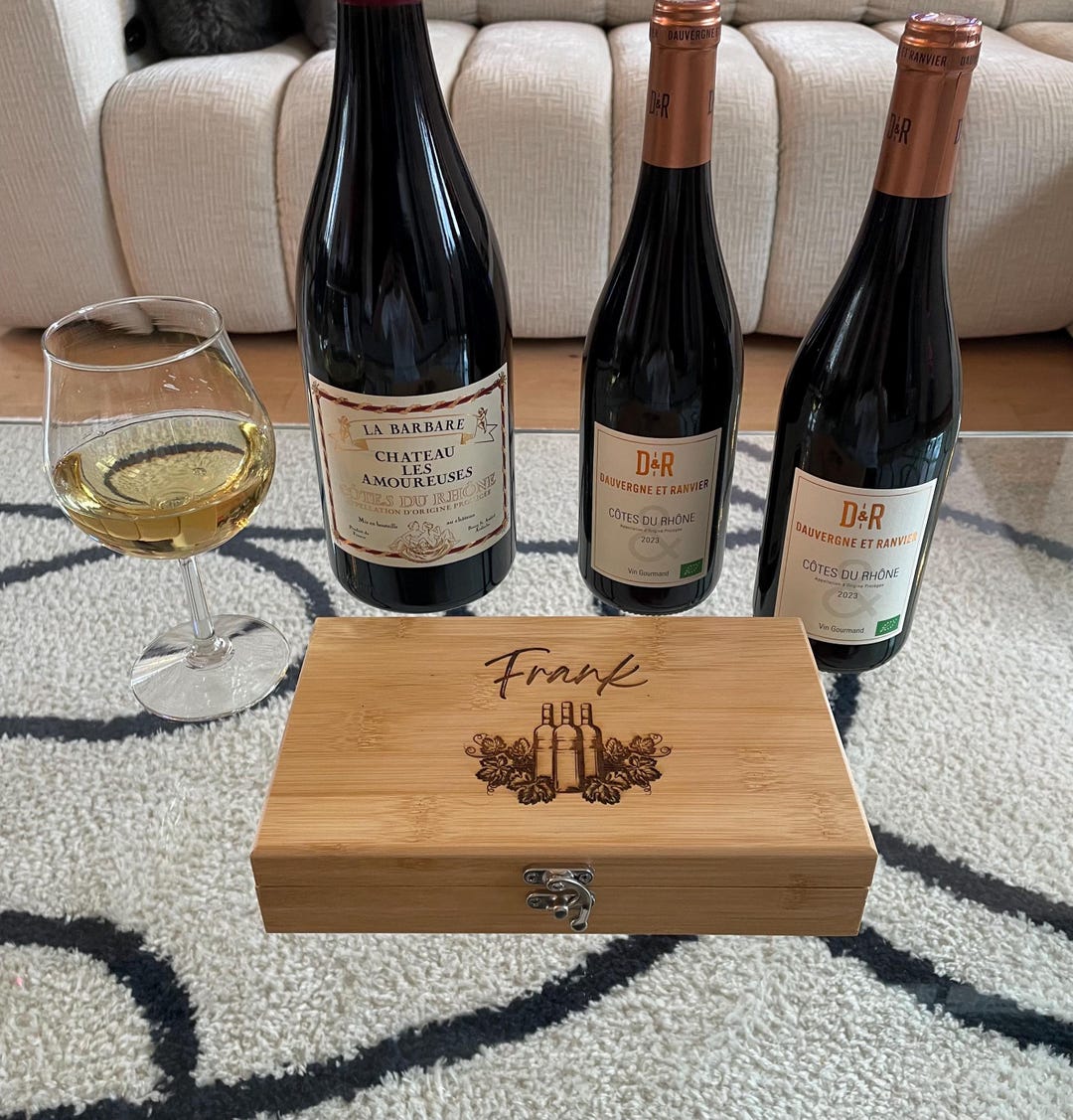Personalized Bamboo Sommelier Box, 5 Piece Wine Lovers Set, Elegant ...