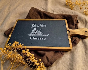 Planche apéritif personnalisée en bois et ardoise, Plateau fromage, idée cadeau personnalisée, pas chère, mariage, couple, crémaillère