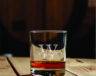 Whiskey Glass Custom Engraved, 10.5oz , Rocks, Old Fashioned, Bourbon, Drinkware, Gift, Wedding, Groomsmen, Personalized Gifts, Fathers Day
