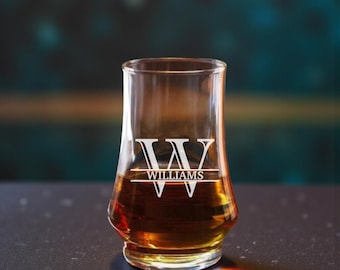 Personalized Kenzie Whiskey Tasting Glasses - Whiskey Glass, Bourbon, Drinkware, Gift, Wedding, Groomsmen, Bar, Personalized Gifts, For Him