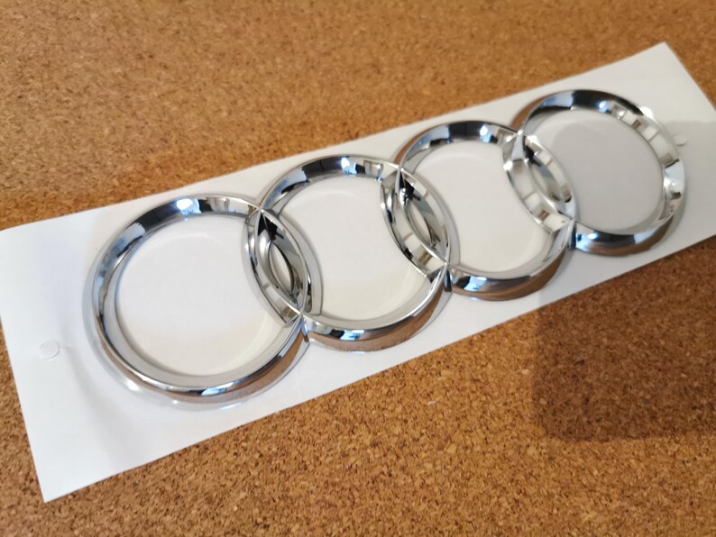 Rear Rings Grey Chrome – Trunk Emblem Logo 178 Mm - Etsy