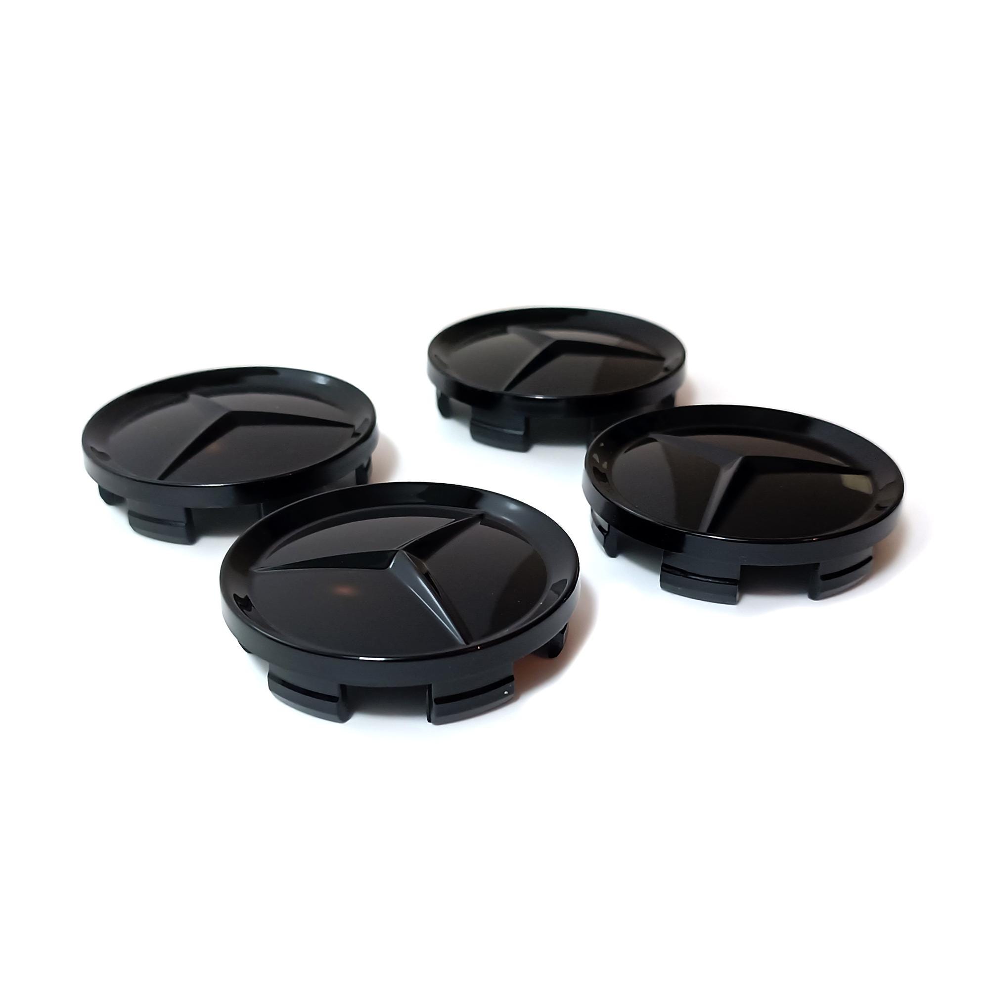 4PCS 63mm Gloss Black Wheel Center Hub Caps – Fits Rogue / Kicks / Ariya / Z