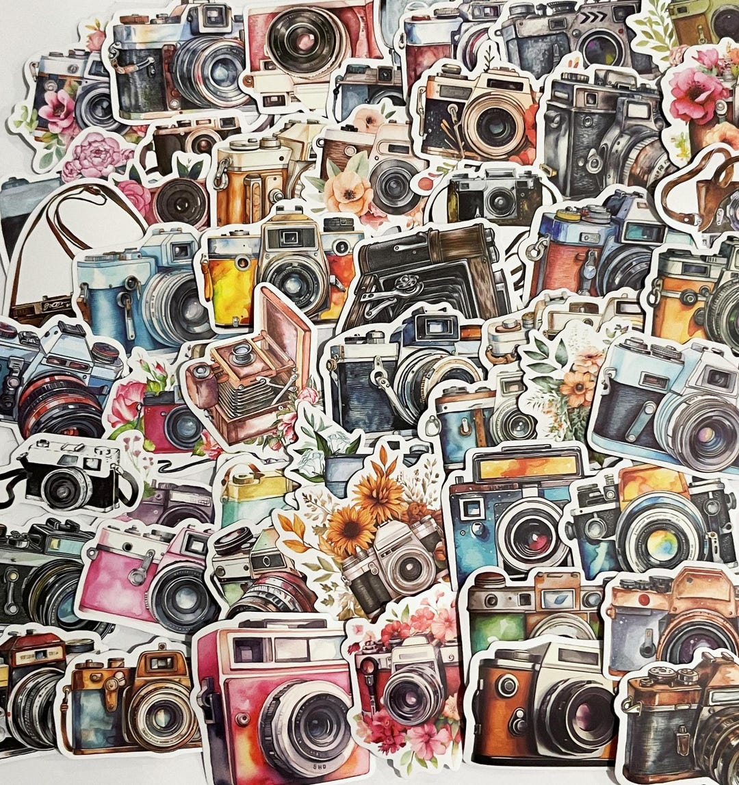 Cameras Stickers,vinyl Stickers,10-50 Pcs Random Pack, FREE Shipping ...